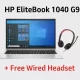 HP EliteBook 1040 G9 Core i7 12th Gen 16GB RAM 512GB SSD Win 11 Pro 14″ FHD 1yr Warranty
