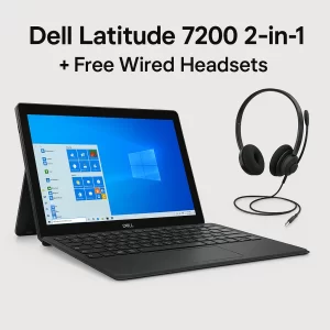 Dell Latitude 7200 2-in-1 Intel Core i7 8th Gen 16GB RAM 512GB SSD Windows 10 Pro 12.3″ Inch
