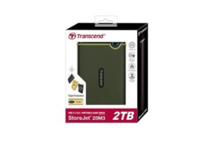 Transcend 2TB Slim StoreJet2.5" External Hard Drive (TS2TSJ25M3S)