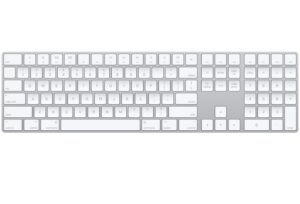 Apple Magic Keyboard with Numeric Keypad A1843 Silver Bluetooth, Rechargeable
